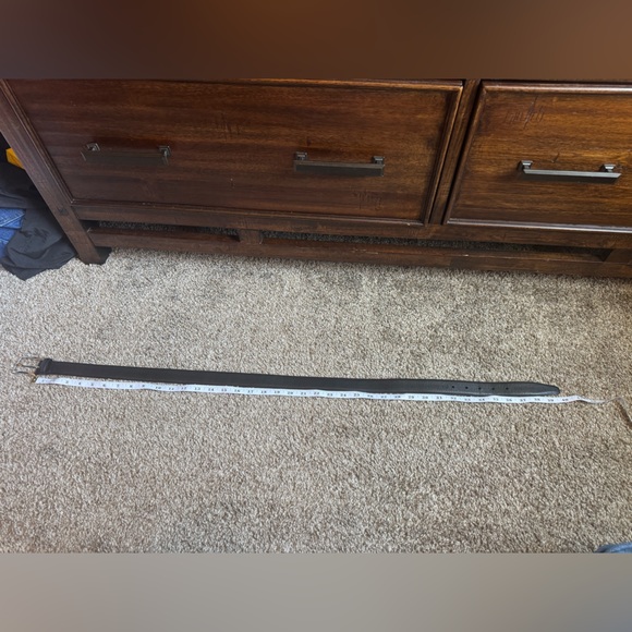 Brooks Brothers 346 Mens Black Pebble Leather Dress Belt Made in Italy - Picture 11 of 13